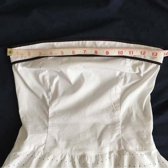 Ruby Rox Strapless Black and White Polka Dot Circle Skirt Dress with Belt - Picture 13 of 16